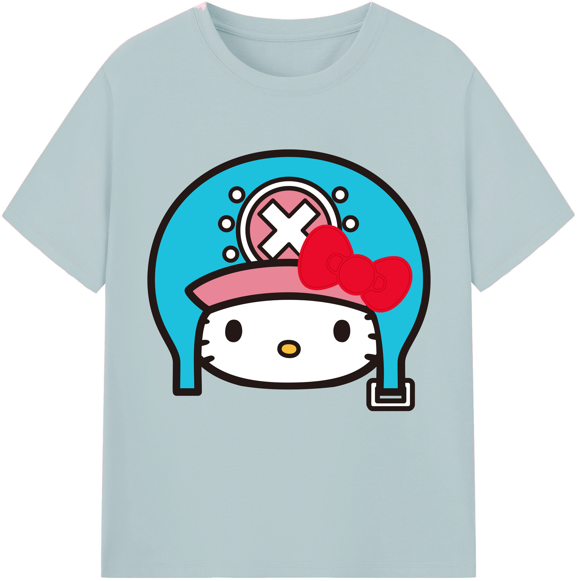 （画像用） Hello Kitty ハローキティ 綿100％半袖Tシャツ（フロントプリント）